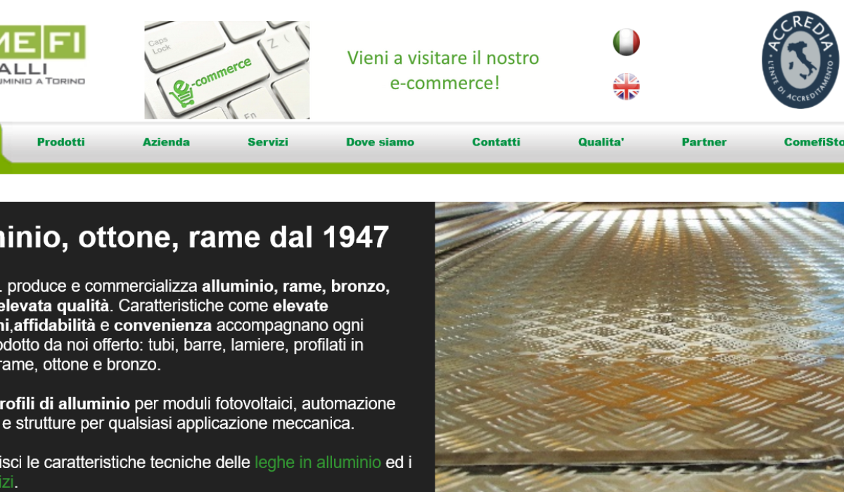 Screenshot 2025-05-09 at 23-34-08 Fornitura Alluminio di Qualita' CO.ME.F.I. Metalli S.r.l